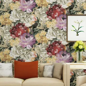 American Style Pastoral Romantic Floral Wallpaper (5.3 ㎡)
