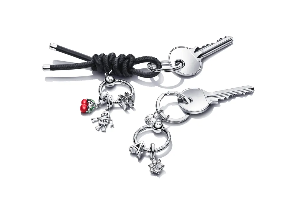 Asymmetrical Cherry Fruit Dangle Charm