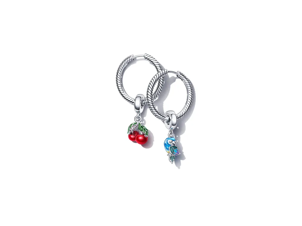 Asymmetrical Cherry Fruit Dangle Charm