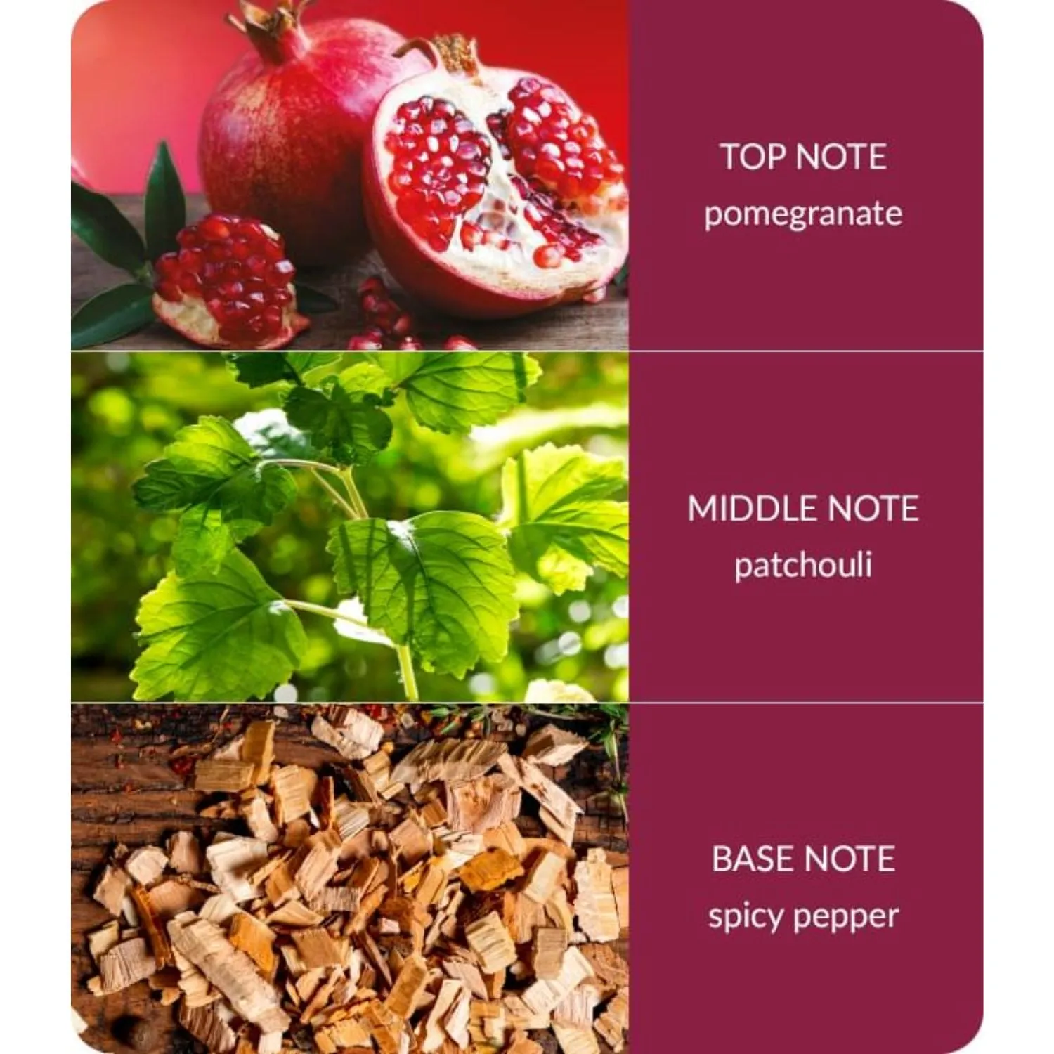 Bamboo 26g Pomegranate & Pepperwood Wax Melt