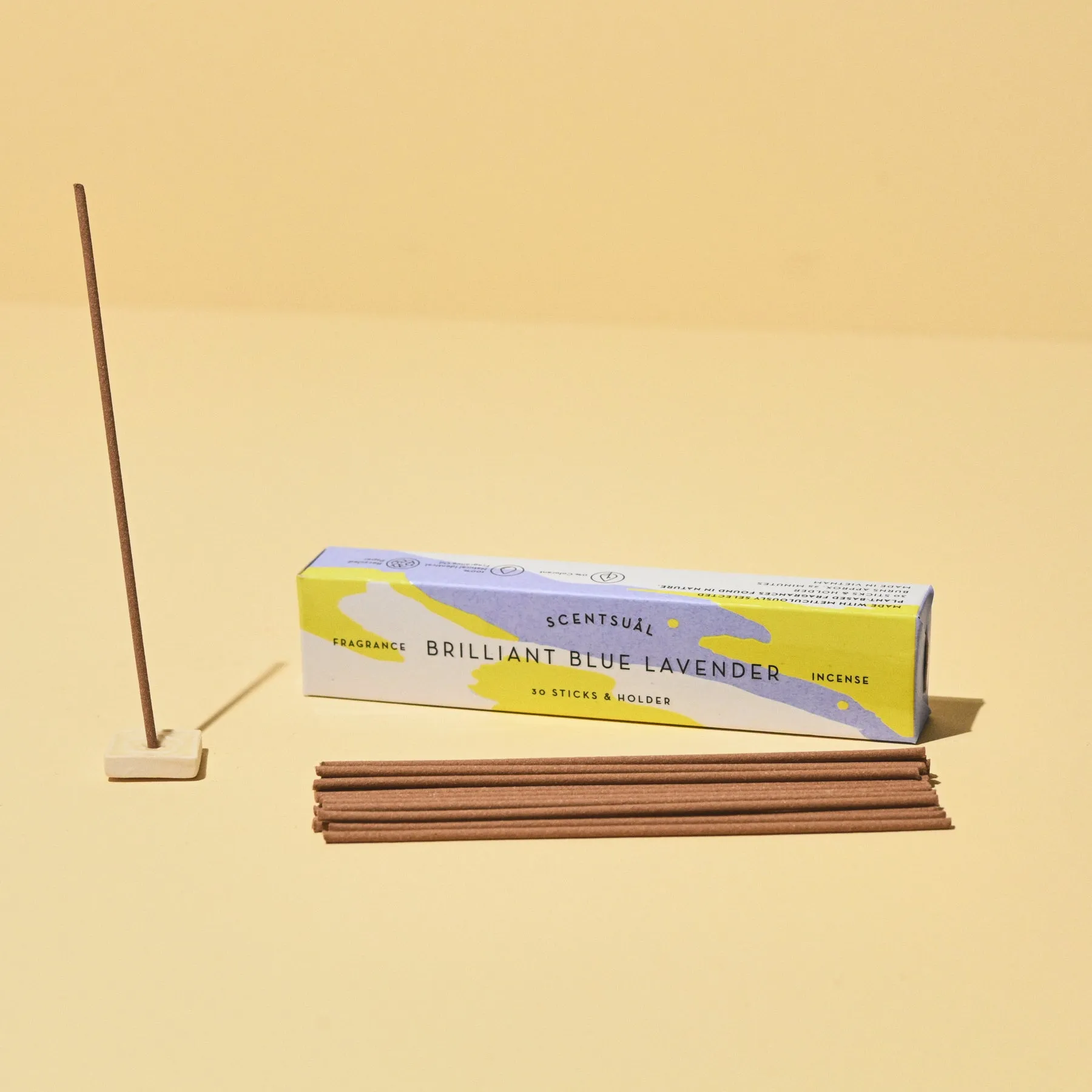 Blue Lavender Incense 30 sticks w/ Holder - SCENTSUAL