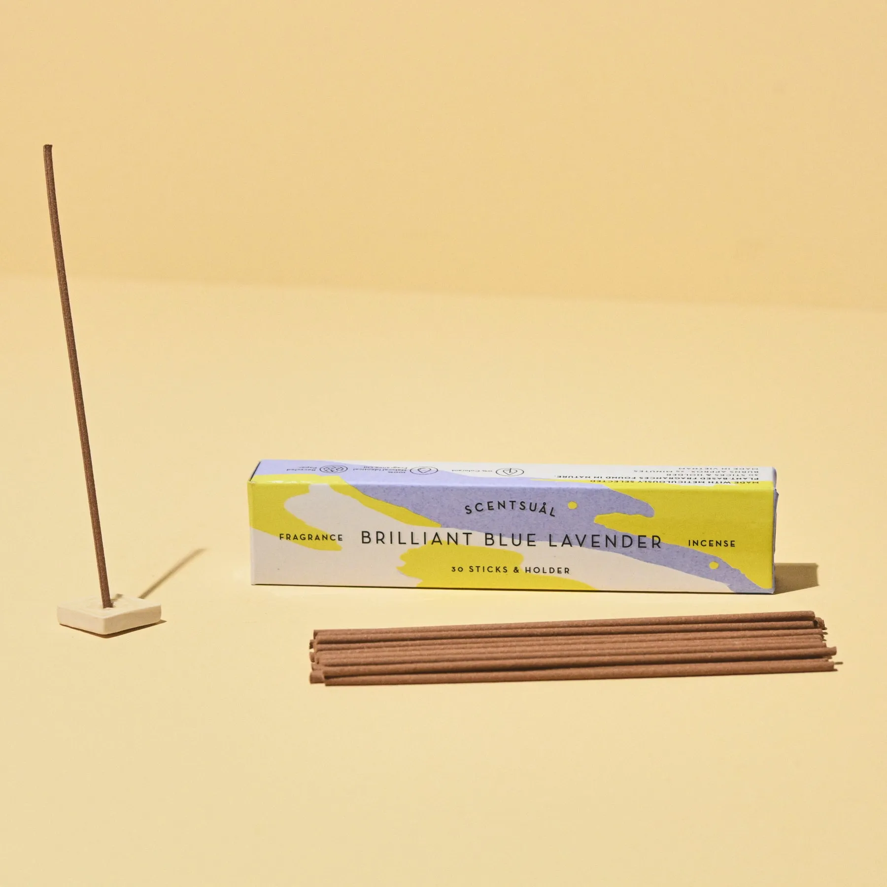 Blue Lavender Incense 30 sticks w/ Holder - SCENTSUAL