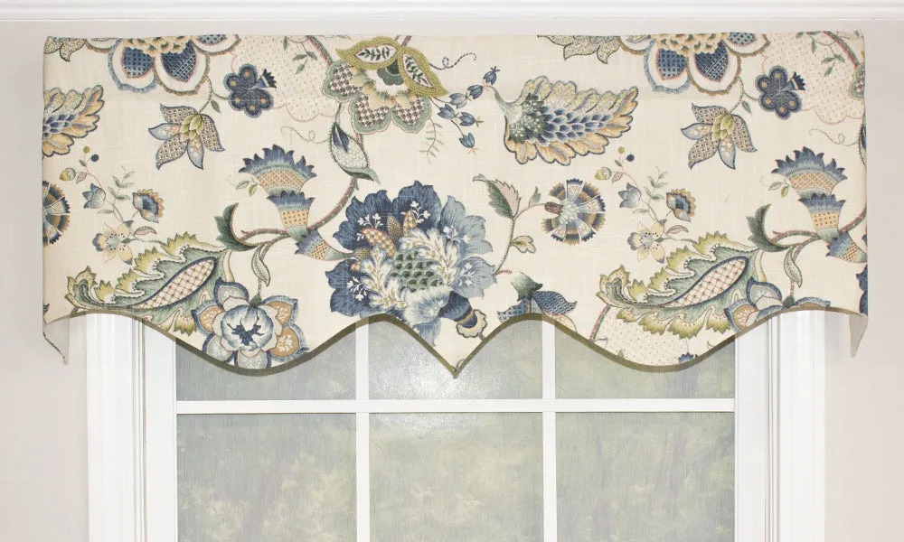 British Floral Regal Valance