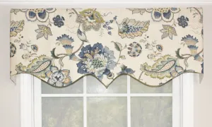 British Floral Regal Valance