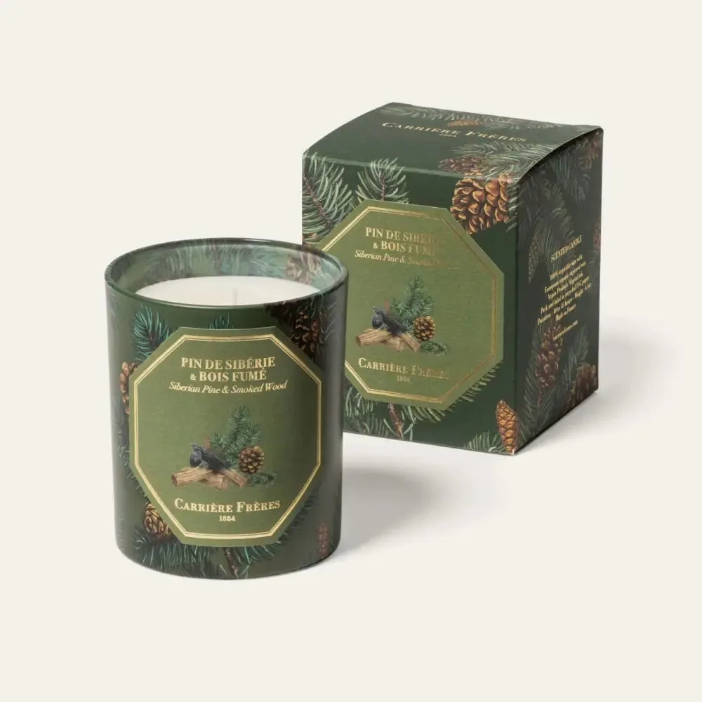 Carriere Freres Festive Pine & Smoked Wood Candle 185g