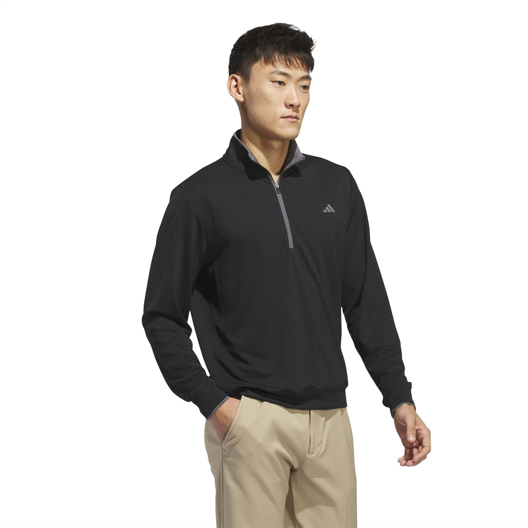 Core Lightweight Regular Fit Half Zip Mid Layer Black - 2024
