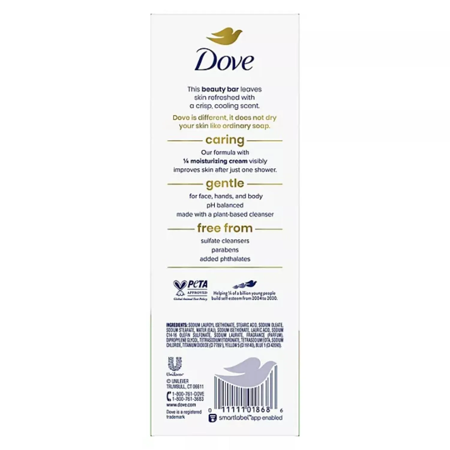 Dove - Go Fresh Beauty Bar, Cool Moisture - 3.75 Oz - 16 Ct