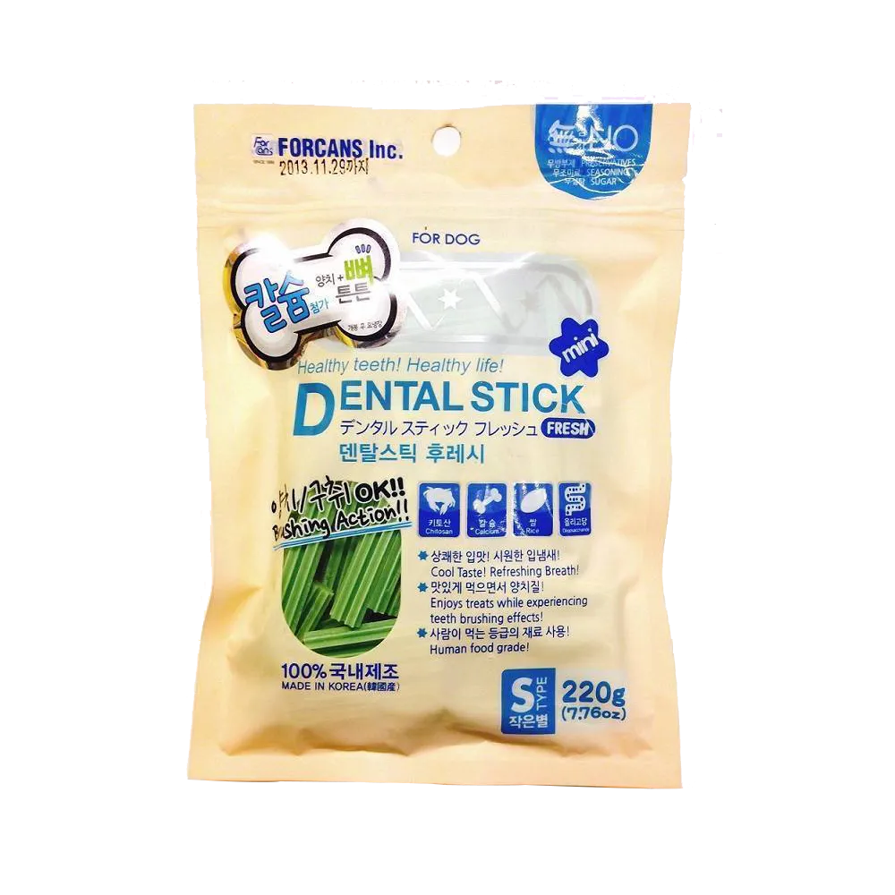 Forcans Dog Dental Stick Fresh With Calcium Small 220g