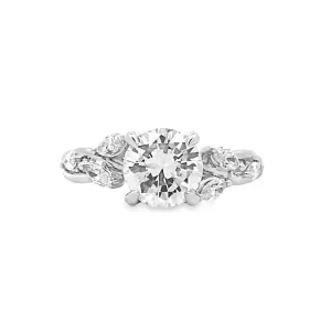 Gabriel & Co. White Gold Round Diamond Engagement Ring ER16195R6W43JJ.CSCZ