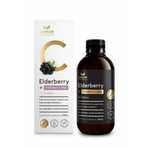 Harker BW Vitamin C   Elderberry   Zinc 200ml