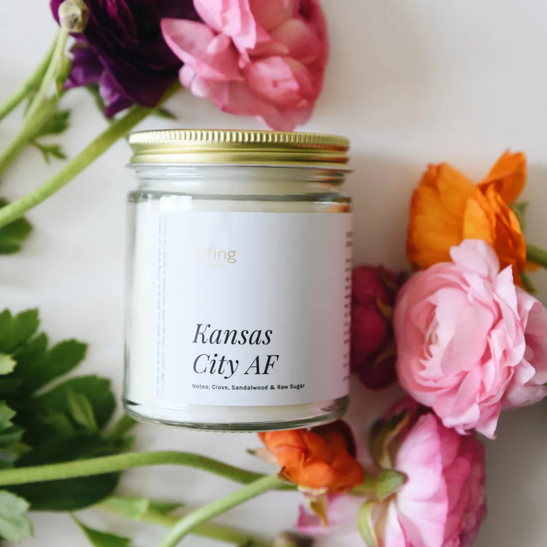 Kansas City AF  | Notes: Raw Sugar, Clove & Sandalwood Wooden Wick Candle