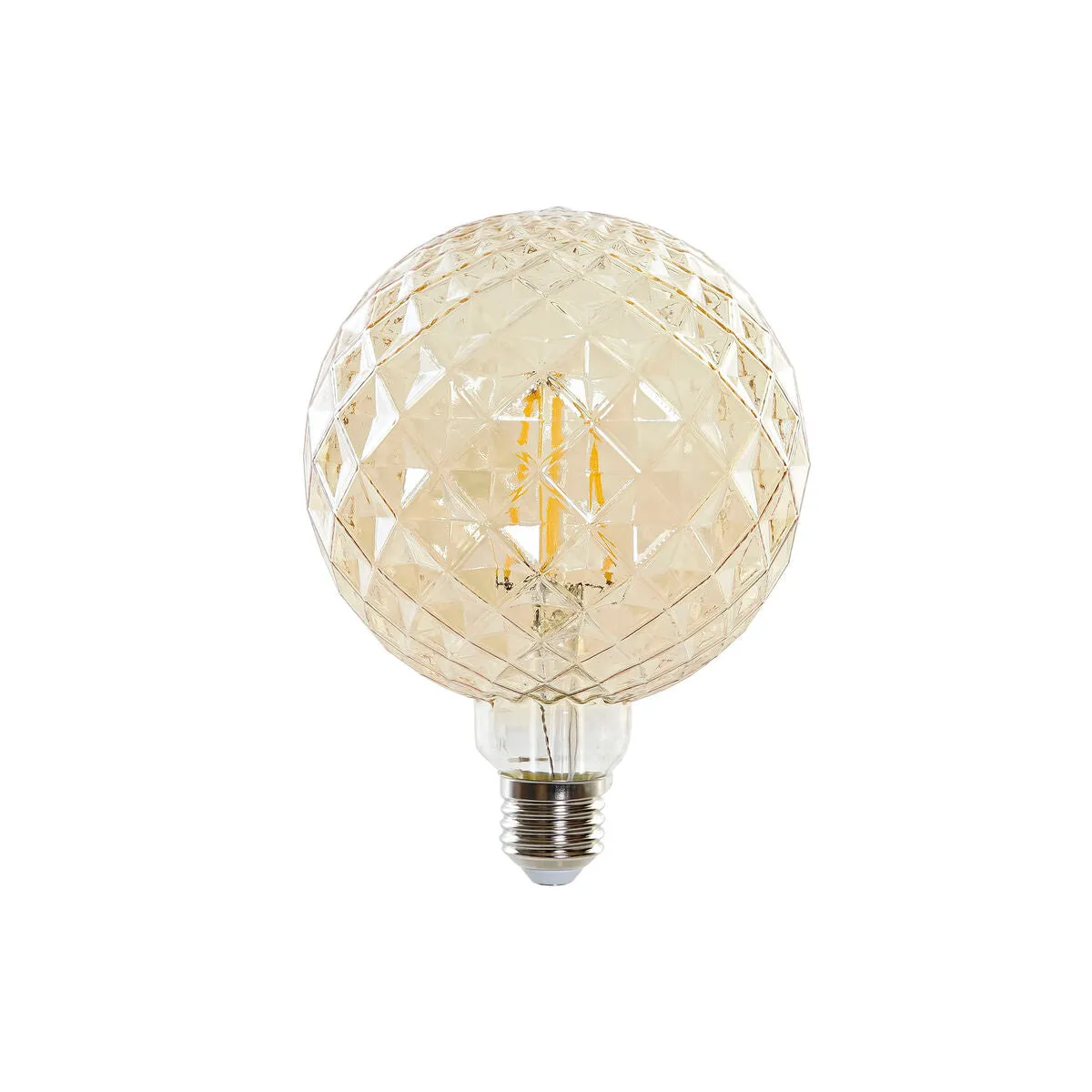 LED lamp DKD Home Decor Amber 4 W E27 450 lm 12 x 12 x 16,5 cm