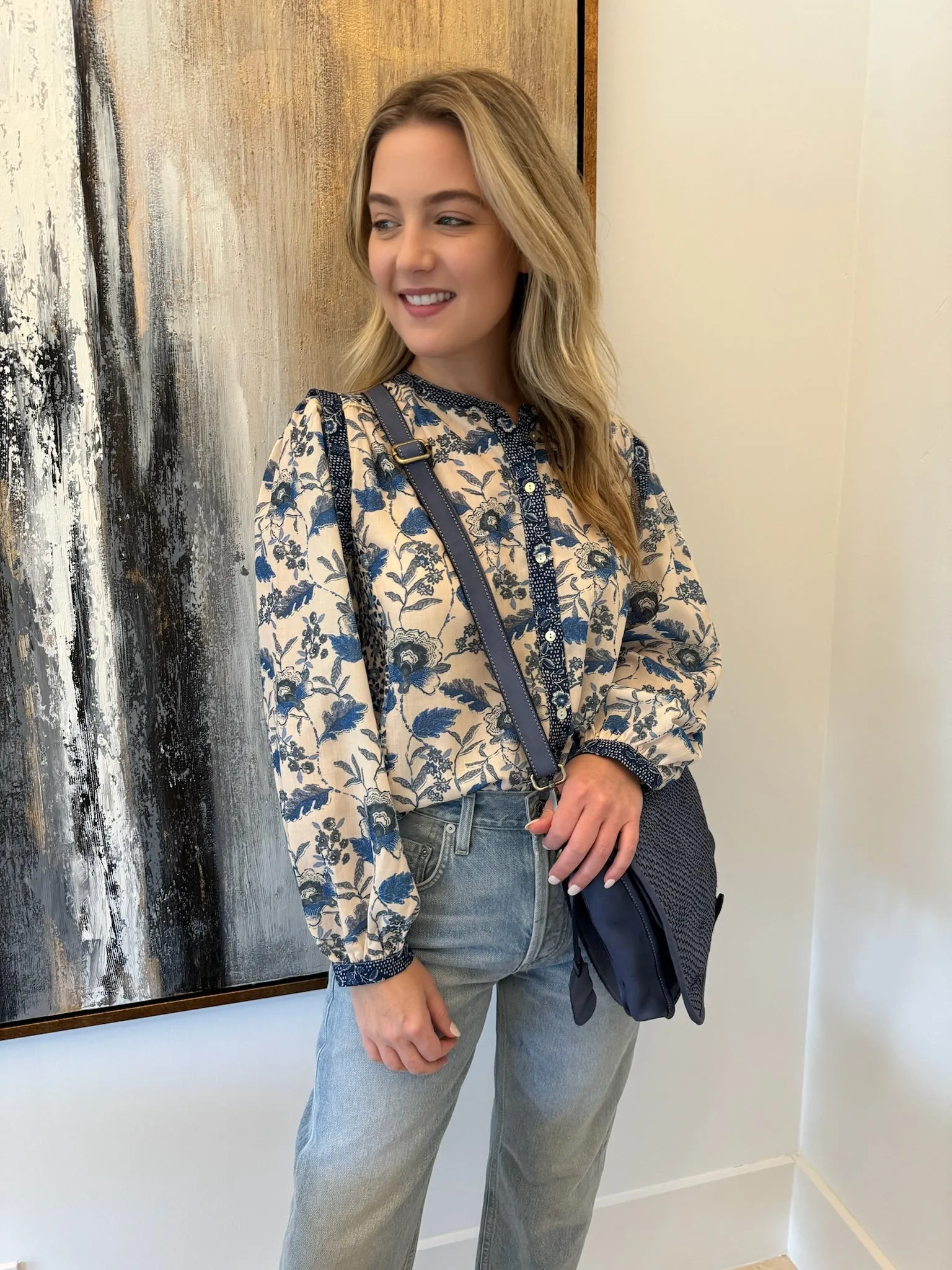 Lucy Floral Mix Print Blouse