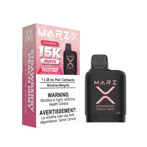 Marz X 15K Strawberry Peach Mint Disposable Pod