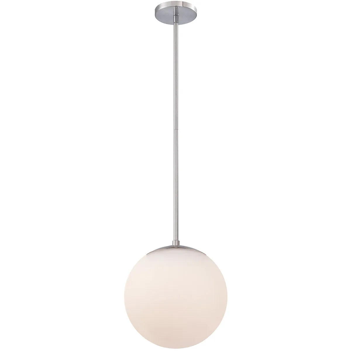 Niveous 10 In LED Pendant Light Nickel Finish