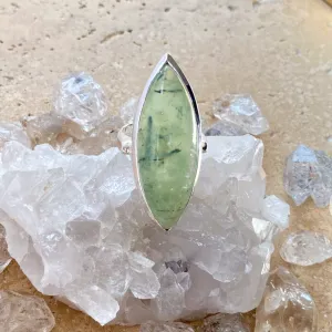 Prehnite Marquise Ring - Delphi