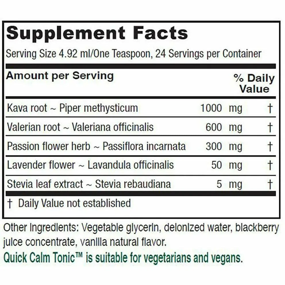 Quick Calm Tonic 4 fl oz by Vitanica