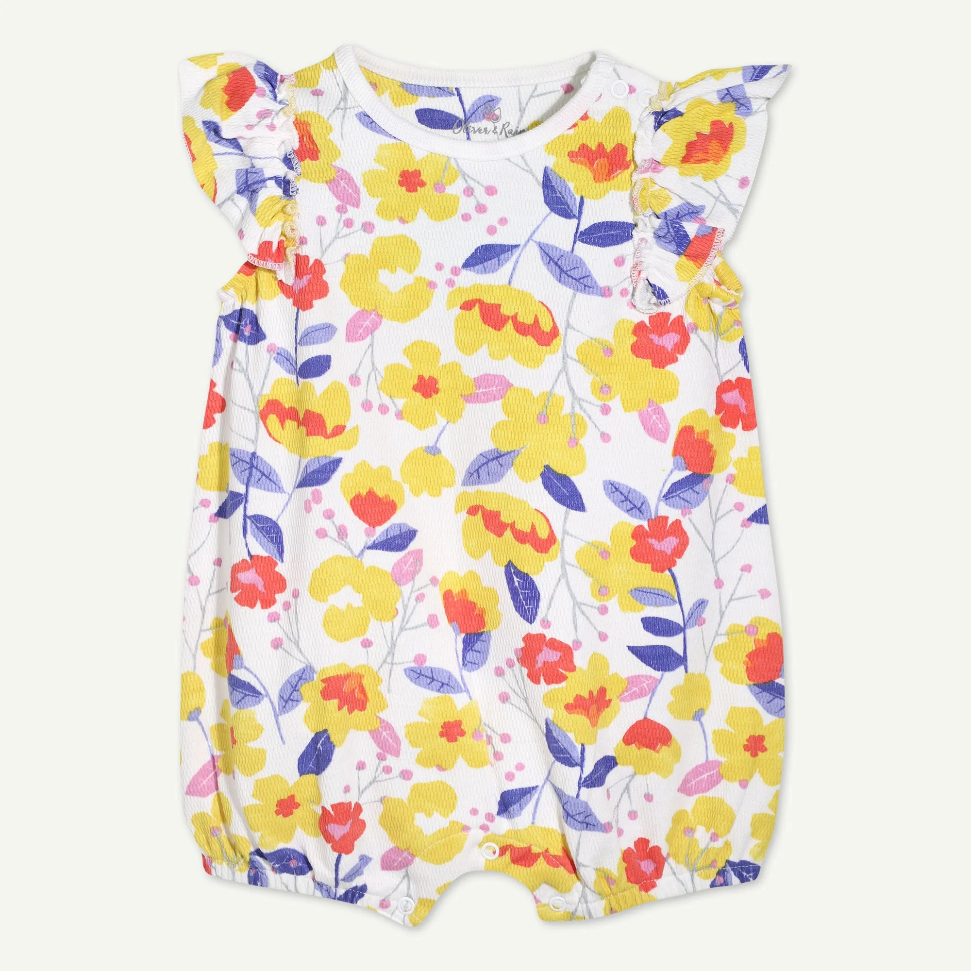 Romantic Floral Print Romper