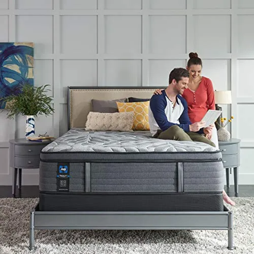 Sealy Posturepedic Plus, Euro Pillow Top 14-Inch Medium Mattress with Surface-Guard - Split California King