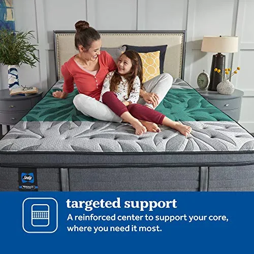 Sealy Posturepedic Plus, Euro Pillow Top 14-Inch Medium Mattress with Surface-Guard - Split California King