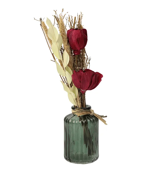 Sherrie  Floral Crimson Red Aromatic Diffuser - Rose Scent