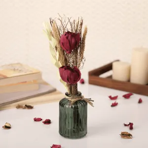 Sherrie  Floral Crimson Red Aromatic Diffuser - Rose Scent