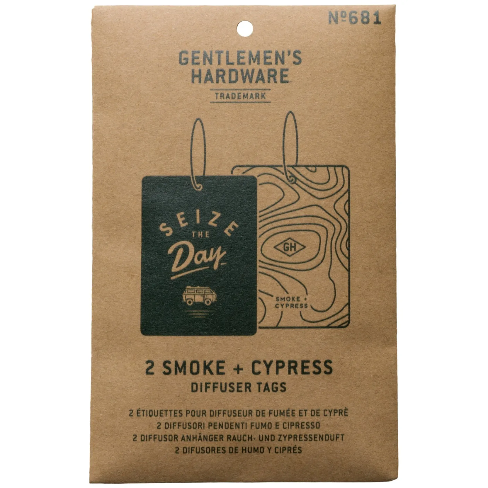 Smoke & Cypress Air Freshener - Seize the Day