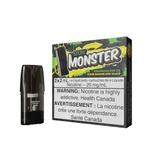 STLTH Monster Strawnana Kiwi Ice Vape Pods