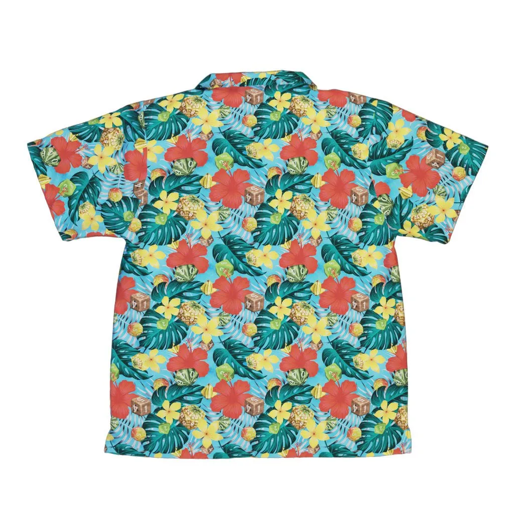 Tropical Fruit Dice Dnd Youth Hawaiian Shirt