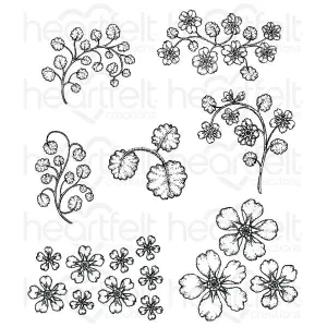 Wildwood Florals Cling Stamp Set